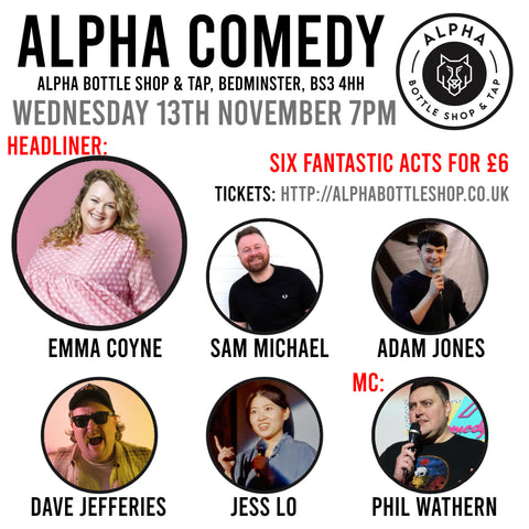 Alpha Comedy Night - 13th November 2024